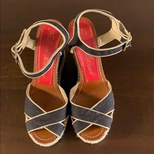 Paloma Barcelo Wedge Sandals in size 6.5